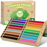 Electric Pencil Sharpener with 324 Count Colored Pencils Bulk for Classroom