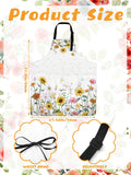 Bencailor 6 Pcs Spring Kitchen Aprons with Pockets Flower Rooster Bee Butterfly Sunflower Summer Aprons Bulk for Women(Bright Color,Flower)