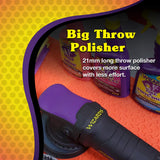 Wizards Buffing Kits DA Polisher Scratch and Swirl Remover Kit with Big Throw Polisher - 7 Piece Car Detailing Kit with Car Polish and Buffing Compound - Car Buffer for Car Detailing Supplies