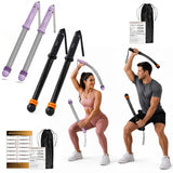 Salario Portable Cordless Battle Ropes – Home Gym Workout Equipment for Intensive Training & Core Strength, Ideal for Home, Office, Travel and Small Spaces(Black & Purple)