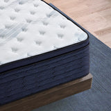 Coolvie 14 Inch Full Mattress, Luxury Euro Top Hybrid with Latex-Enhanced & Gel Foam for Contouring Support — 5-Zone Heavy Duty Springs, Back Relief & Motion Isolation — Hotel-Level Firm Sleep, 54x75