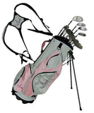 Sephlin Signature Women's 13 Pcs Right Hand Golf Clubs Set & Golf Bag (Pink_Silver)