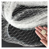 Flower Bed/Farmland/Fish Ponds/Garden Protective Mesh Net - 1 inch Mesh Size,Anti Bird Fence Netting - Reusable & Cuttable, White Clear Nylon Fabric(35x45m/114.8x147.6ft)