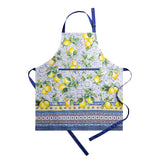 Maison d' Hermine Apron for women with Pocket 100% Cotton 27.50"x31.50" 1 Piece Adjustable Neck Strap & long ties Apron Men, Chef, Wedding, Cooking, Gardening, Server Spring/Summer (Citrus)