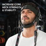 Neck Harness Weight Lifting Padded Strength Trainer-Improve Neck Strength and Reduce Neck Pain,Neck Trainer with 40 inch/100 cm Heavy Duty Rope,Adjustable & Omnidirectional Neoprene Strap, Neck Harness for Gym & Home Use GurZinn