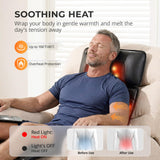 Himouta Shiatsu Full Body Massage Mat with Heat, Detachable Massager Pad, 10 Vibrating Motors, Deep Tissue Pain Relief for Back, Neck & Legs – Relaxation at Home or Office
