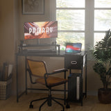 Pamray 39 Inch Computer Desk with Monitor Stand Small Home Office Desks with Non-Woven Storage Drawer