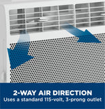 GE Window Air Conditioner Unit, 5,000 BTU for Small Rooms up to 150 sq ft. with Manual Adjustable Fan and Cooling Settings, Perfect for Small Bedroom or Living Room, Easy Install Kit Included, White