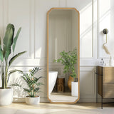 WallBeyond Full Length Mirror Wall Mounted 71"x24", Rustic Wooden Frame Floor Mirror, Large Full Body Mirror for Bedroom, Leaning or Hanging Against Wall (Natural Solid Wood)