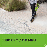 Greenworks 40V Cordless String Trimmer + Leaf Blower Combo Kit, 2.0Ah Battery and Charger Included