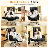 FelixKing Office Chair, Flip Armrests for Pets Criss Cross Legged, Black