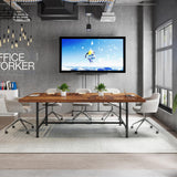 Tribesigns 6FT Conference Table, Rustic Rectangle 70.8" W x 35.4" D Meeting Table