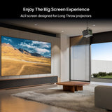 Valerion 100-inch Fresnel ALR Projector Screen, 16:9 Fixed Frame, Daylight Viewing, 1.8 Gain, 85% Ambient Light Rejection (Ceiling & Side), Compatible with Long Throw Projectors