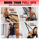 NTIUYOT Pull Up Assistance Bands for Pull Up Bar, 4 Heavy Duty Assisted Pull Up Bands, Workout Equipment with Foot Rest for Training, Adjustable Bands for Pull-Up, Fitness, Body Stretching, Chin Up