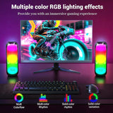 T&G Bluetooth Speaker RGB Lights, 15W Loud Stereo Sound, IPX4 Waterproof Shower Speaker, 24H Battery Portable for Outdoor Party Beach Pool