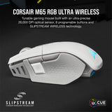 Corsair M65 RGB Ultra Wireless Tunable FPS Wireless Gaming Mouse - Sub-1ms Slipstream Wireless Technology