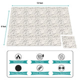Sorbus 80 Sq. Ft. Wood Grain Floor Tiles Foam Mat EVA Interlocking Mats Tile 3/8-Inch Thick Flooring Wood Puzzle Exercise Mats w/Borders - Home Playroom Basement, Apartment, Trade Show, Baby, Dance