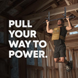 AmStaff Fitness Joist Mount Pull Up Bar, Ceiling Mounted Chin Up Bar for Home Gym, Crossfit, Beam, Rafter - Heavy Duty, Multi Grip, 42" Wide, Maximum Head Clearance - TU038 AmStaff Fitness