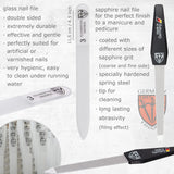 3 Swords Germany - brand quality 8 piece manicure pedicure grooming kit set synthetic leather case chequered - Made in Germany
