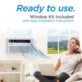 8,000 BTU Inverter Window Air Conditioner, Window AC Units for Up To 350 Sq. Ft. White BLACK+DECKER