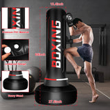 Freestanding Punching Bag for Adult Teens, 70" Heavy Punching Bag with Boxing Gloves and Electric Air Pump for Beginners Kickboxing Training MMA Muay Thai Fitness Office Home Gym SPOXING