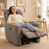 LuvnVirtue Power Recliner Chair, Wall Hugger for Living Room, RVs (Grey)