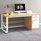 Spacious Gaming Desk with Ample Storage Sturdy Writing Table U Shaped Steel Frame Modern Office Computer Desk (140x60x72cm Wood)