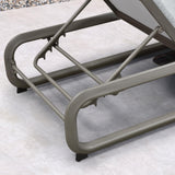 PURPLE LEAF Outdoor Patio Chaise Lounge Chairs with Thick Cushion Gray
