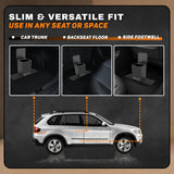 Car Trash Can with Stability Wings – Leakproof Portable Garbage Bin for Fabric & Rubber Mats