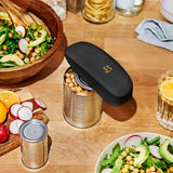 Battery Operated Electric Can Opener with Automatic Cutting for Hands Free Kitchen Use (Black)