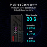 Asus ROG STRIX GS-BE18000 Wireless Router 2.5 Gigabit Ethernet, (Router 2.5 Gigabit Ethernet Tri-Band (2.4 Ghz / 5 Ghz / 6 Ghz) Black) (Renewed)