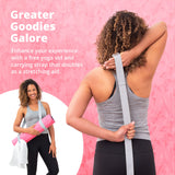 Greater Goods Exercise Mat, Extra Durable, Lightweight Fitness Mat with Strap for Yoga, Pilates and Home Gym, Watermelon Pink Greater Goods