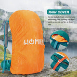 HOMIEE 50L Hiking Backpack Travel Bag Waterproof Camping Rucksack with Rain Cover Lightweight Backpacking