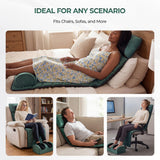 Himouta Full Body Massage Mat with Heat, Detachable Massager Pad Deep Tissue Pain Relief,10 Vibrating Motors for Relaxation at Home or Office