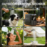 ROCKRAY Portable Propane Water Heater for Camping, Instant Hot Water Heater with 5200mAh Battery,Max 180 Mins Runtime, Outdoor Shower for RV, Cleaning & Pet Washing