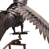 Esschert Staked Metal Giant Flying Owl Rocker, 84" H