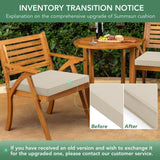 Outdoor Chair Cushions Set of 4: Waterproof & Fade Resistant Seat Cushion for Patio Furniture