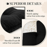 Basic Beyond Chair Cushions for Dining Chairs 6 Pack, Chair Cushion with Ties and Non Slip Backing
