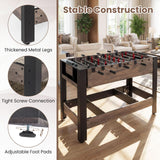 GYMAX 3 in 1 Multi Game Table, Swivel Combo Game Table with Foosball, Billiards & Table Tennis, Rod Storage Rack, Space-Saving Design for Family Night, Home, Game Room, Office