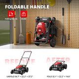 AMERISUN 144cc Gas Lawn Mower, 21 inch 2-in-1 Mulching & Side Discharge, 6-Position Height Adjustment, Foldable Handles for Lawn, Yard, and Garden Maintenance