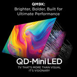 TCL 65 Inch Class QM9K Series | Mini LED QLED 4K | 65QM9K, Latest Model | 144HZ Peak Brightness & Contrast Dolby Vision | Up to LD6K Precise Dimming | AI Smart Google TV | Dolby Atmos Bang & Olufsen
