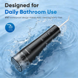 Maynovia Water Flosser Cordless for Teeth, Water Pick Oral Irrigator with U Shaped Nozzle, 40–150 PSI DIY Mode, 350ML Large Tank, Rechargeable Portable Dental Flosser for Braces & Adults