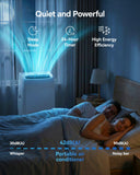 EnerGlow 12000BTU Portable Air Conditioner, 4-in-1 Cools 600 Sq.Ft, Quiet AC Unit with Fan & Dehumidifier, LED Display, Remote, Auto Swing, 24H Timer, Window Kit, for Bedroom/Office/Dorms/Apartment