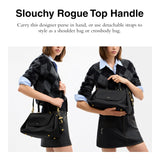 COACH womens Slouchy Rogue Top Handle Bag