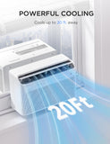 Midea 10,000 BTU U Shaped Smart Inverter Window Air Conditioner - Cools 450 Sq Ft, Ultra Quiet with Open Window Flexibility - Alexa/Google Assistant Compatible - 35% Energy Savings, Remote (Updated)