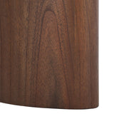 SAFAVIEH Couture Collection Barnard Walnut Oval Solid Wood Coffee Table