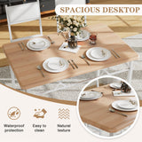 Dining Table Set for 4 with Chairs, 5-Piece Kitchen Table and Upholstered Padded Chairs Set for Small Space,