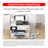 Canon Megatank GX7120 Wireless All-in-One Printer, Print, Copy, Scan and Fax with 2.7" LCD Touch Screen, White