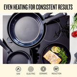 Alva Energy 8" Ceramic Nonstick Frying Pan – Made With No PTFE, PFOA, PFAS, Lightweight, Easy to Clean, Induction, Scratch-Resistant