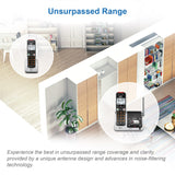 3-Handset Cordless Phone for Home with Answering Machine, Call Blocking, Caller ID Announcer, Audio Assist, Silver/Black AT&T